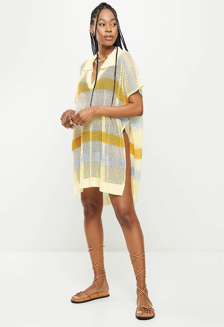 dailyfriday - V-neck striped cover up - stripe