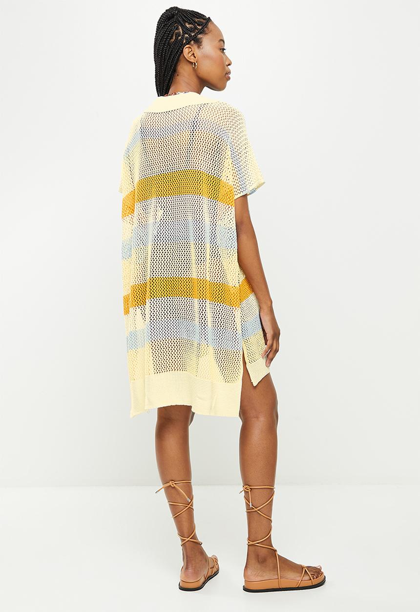 dailyfriday - V-neck striped cover up - stripe