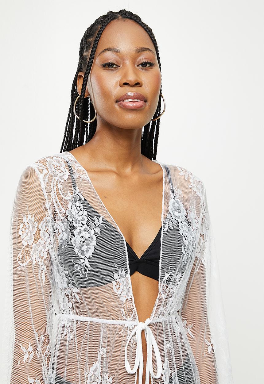 dailyfriday - Boho lace kaftan - white