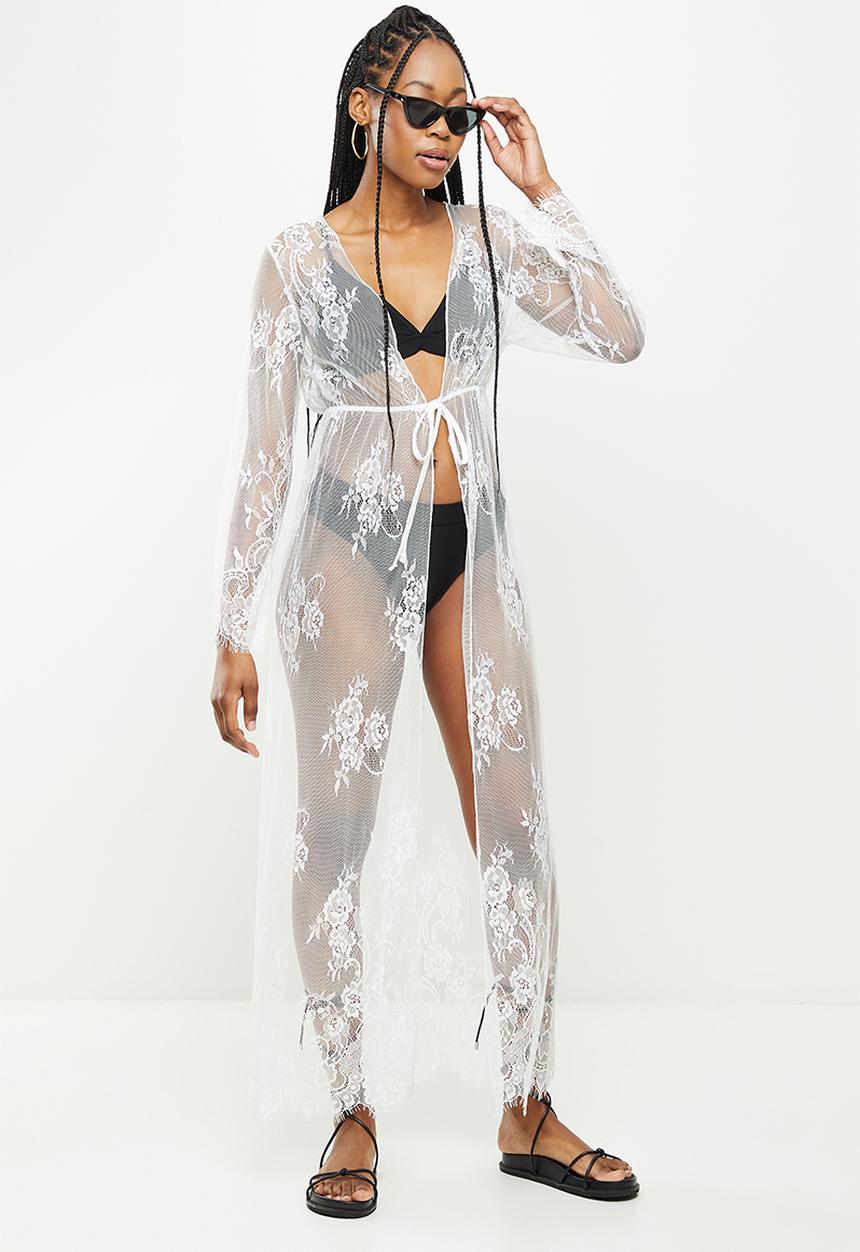 dailyfriday - Boho lace kaftan - white
