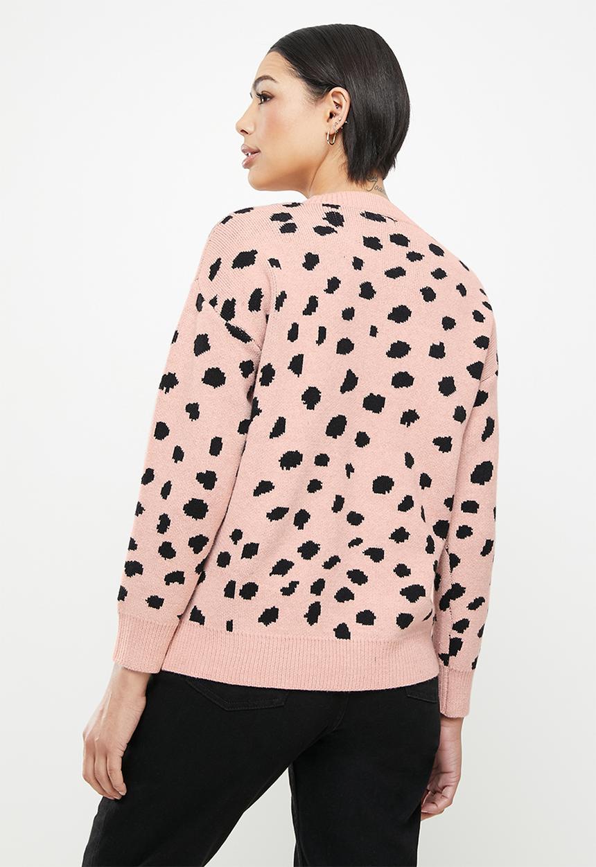 Stella Morgan - Statement spotted jersey - pink