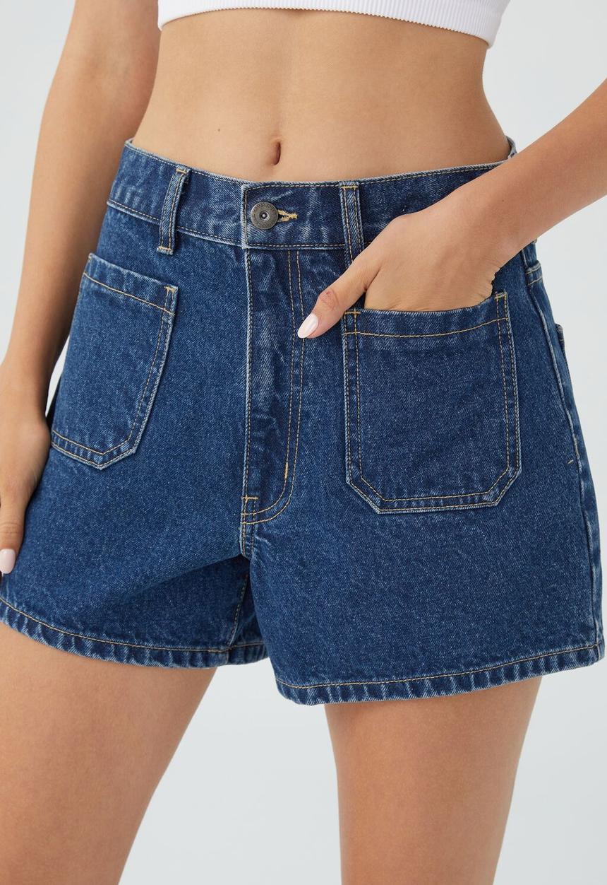 Cotton On - A-line denim short - cape blue 