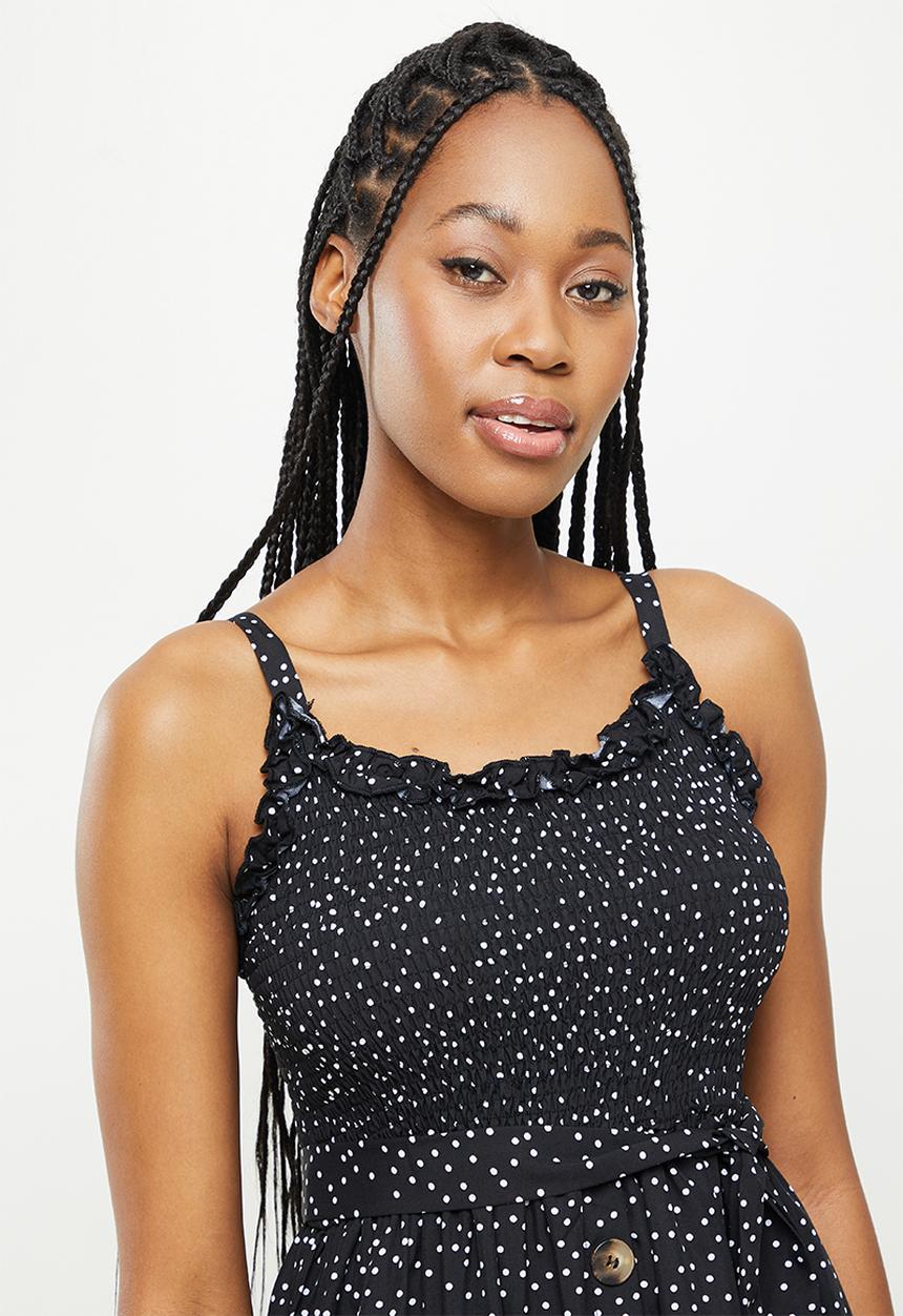 dailyfriday - Button down sleeveless dress - black