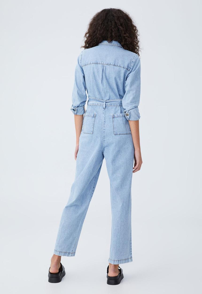 Cotton On - Boiler suit - mid wash