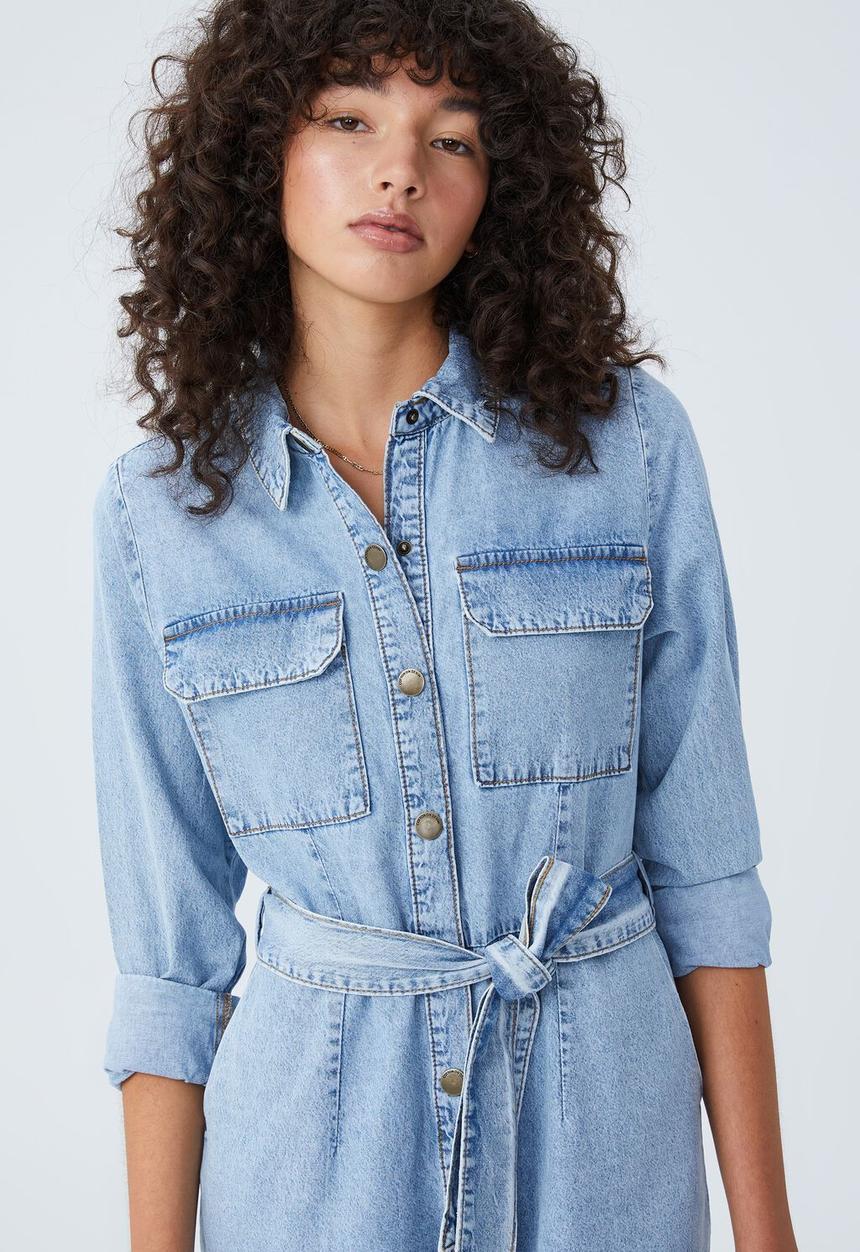 Cotton On - Boiler suit - mid wash