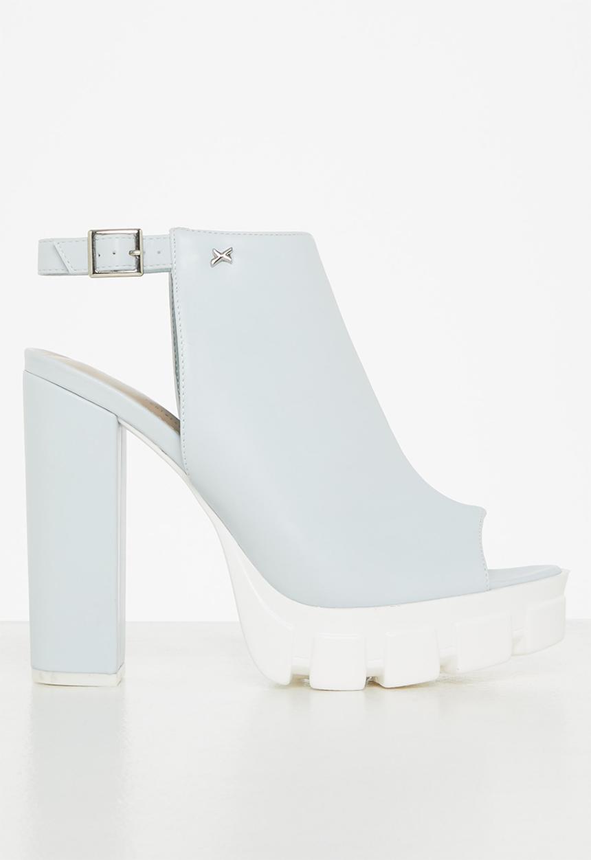 Rock & Co - Onyx 1 ankle tie block heel - blue