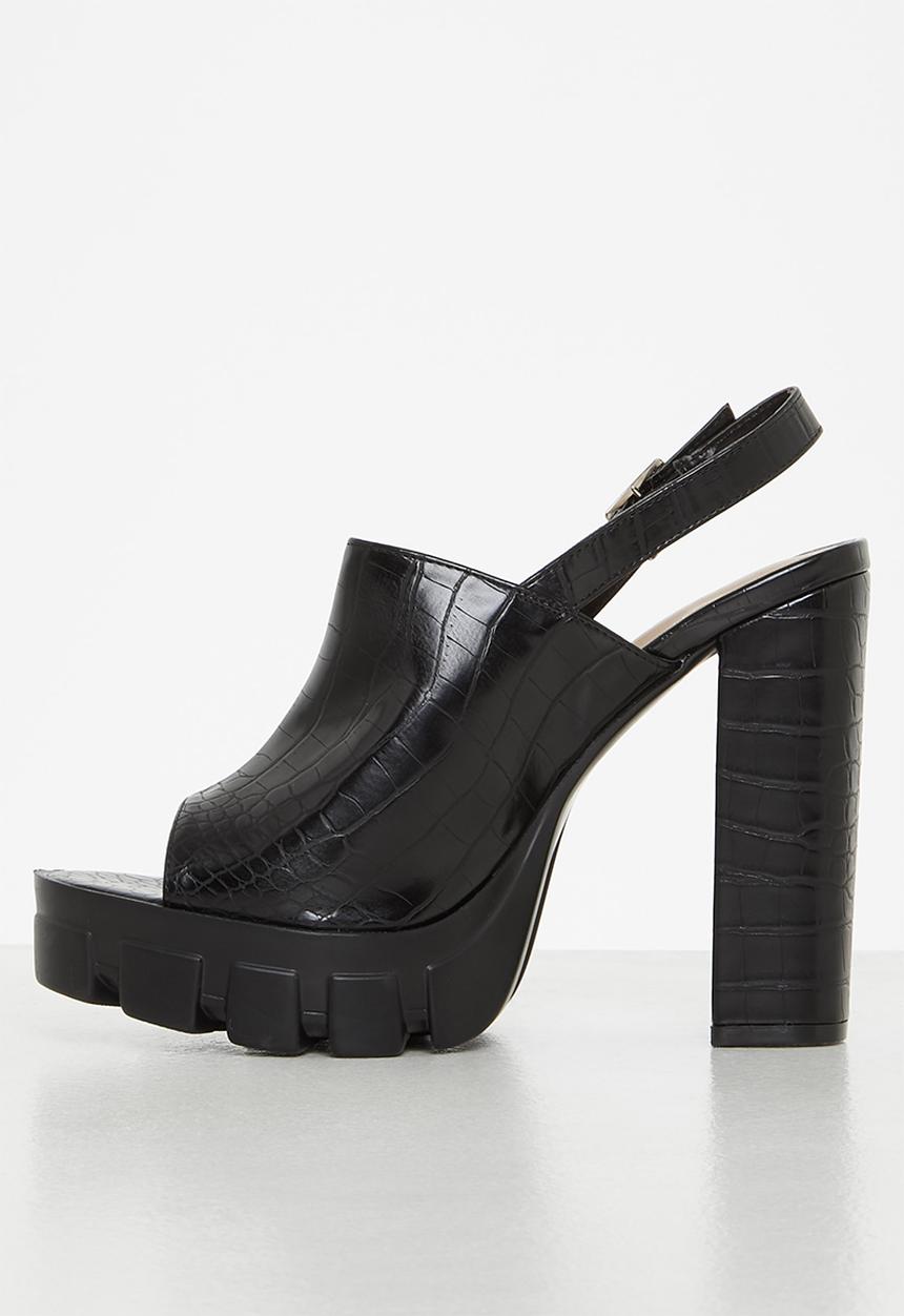 Rock & Co - Movida 2 slingback block heel - black