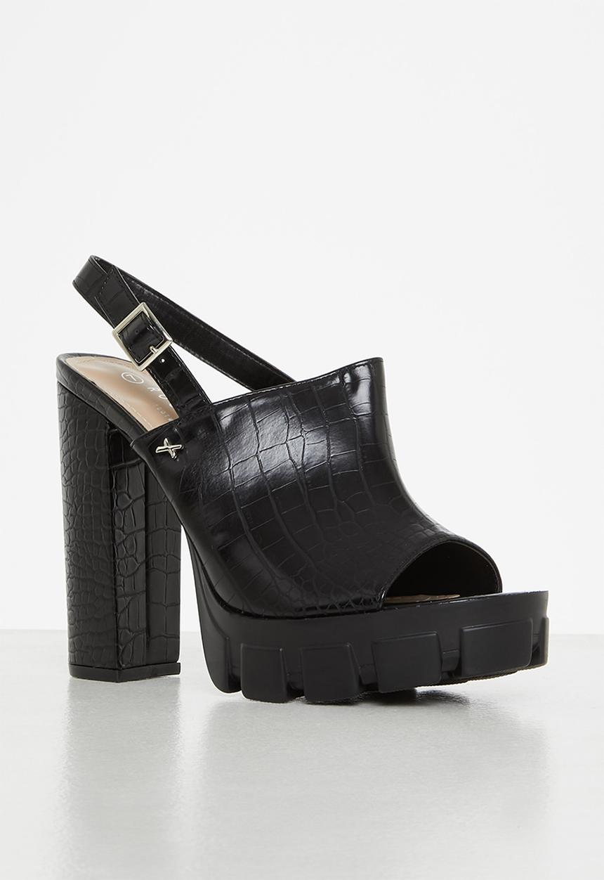Rock & Co - Movida 2 slingback block heel - black