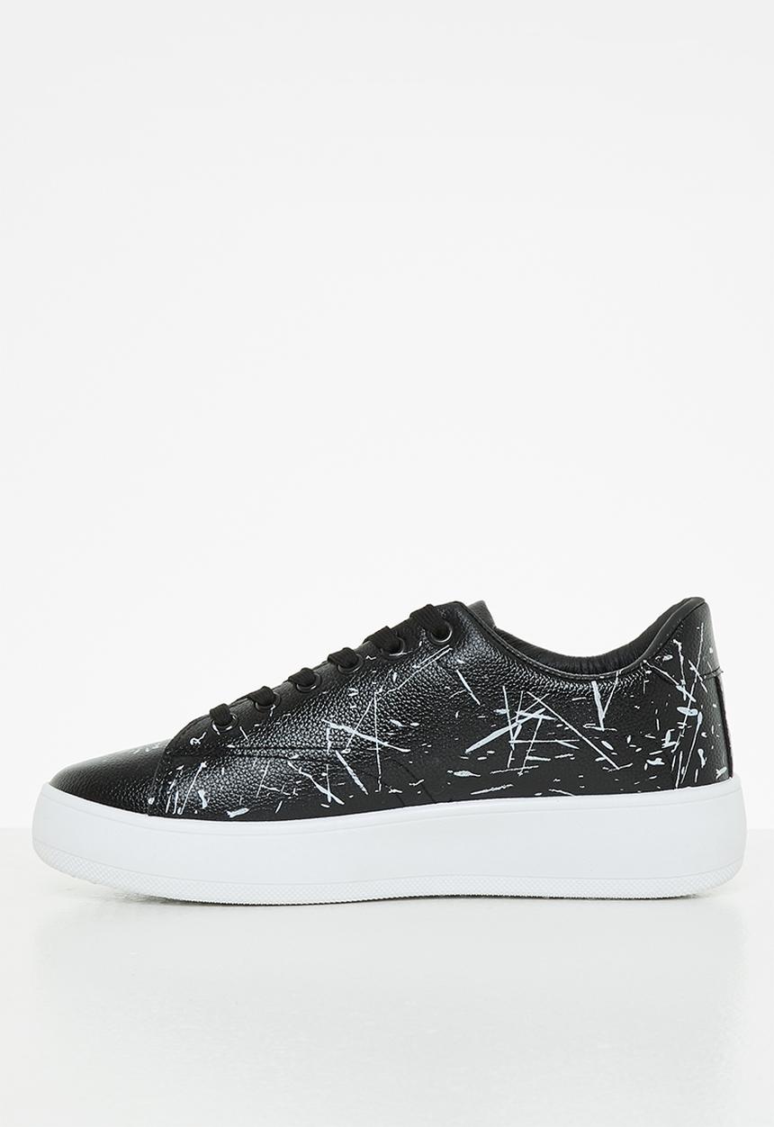 Superbalist - Zuri splatter court sneaker - black