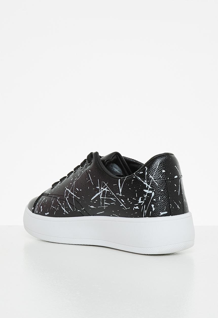 Superbalist - Zuri splatter court sneaker - black