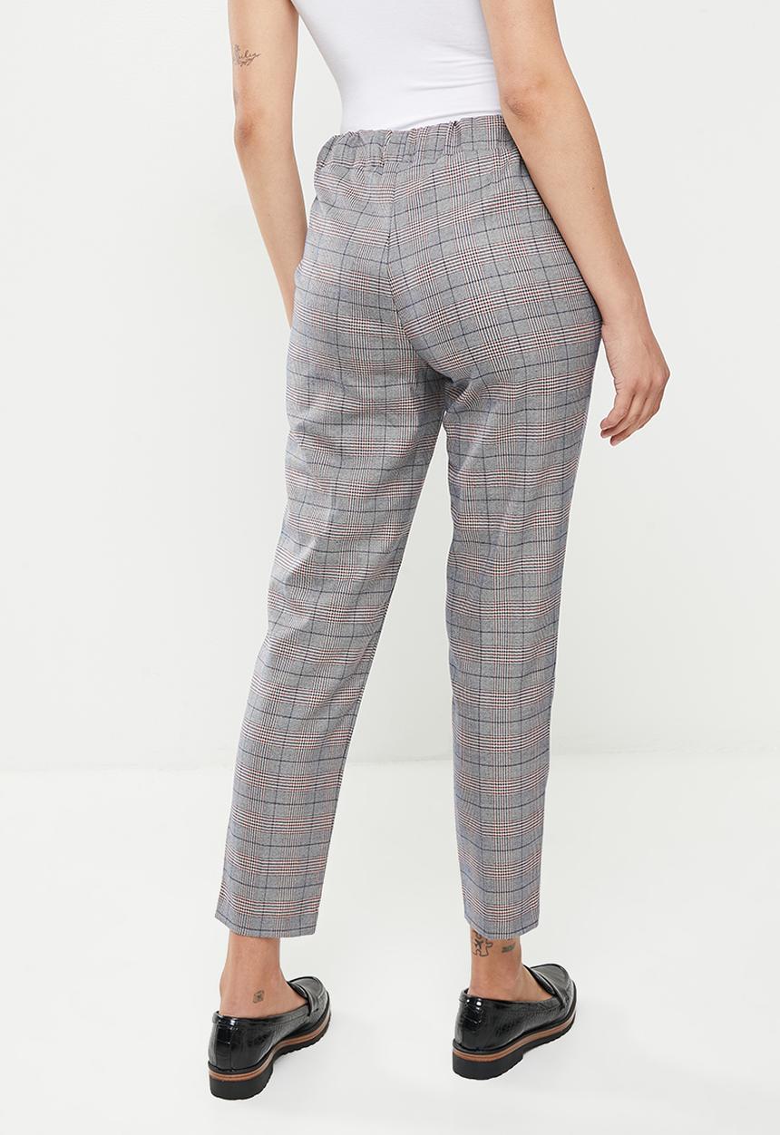 Koton - Medium rise tie waist pocket detailed trousers - navy