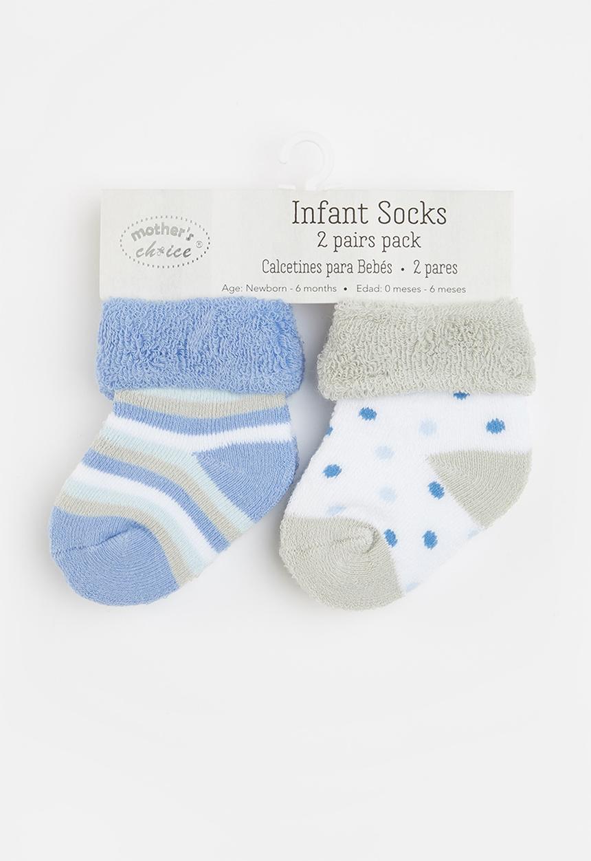 Little Lumps - 2-Pack socks - blue & white
