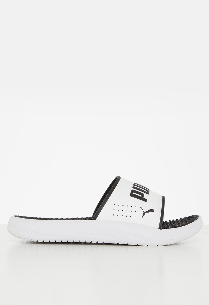 PUMA - Softride slide massage - puma white & puma black