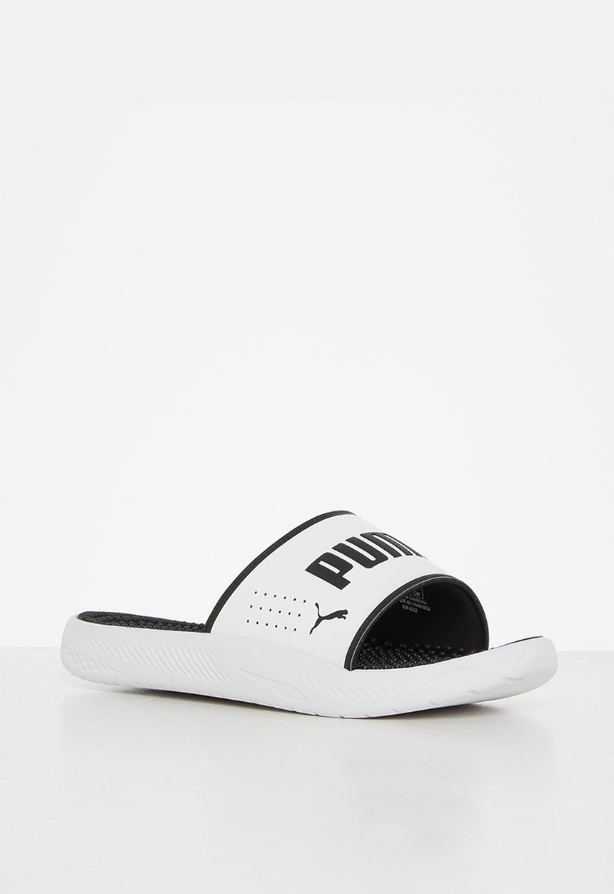 PUMA - Softride slide massage - puma white & puma black