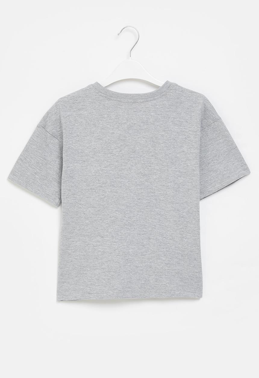 Superbalist Kids - Younger boys oversized boxy tee - grey melange