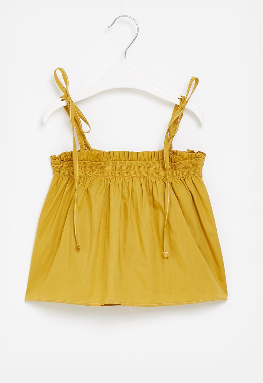 Superbalist Kids - Summer top with shirring detail - yellow