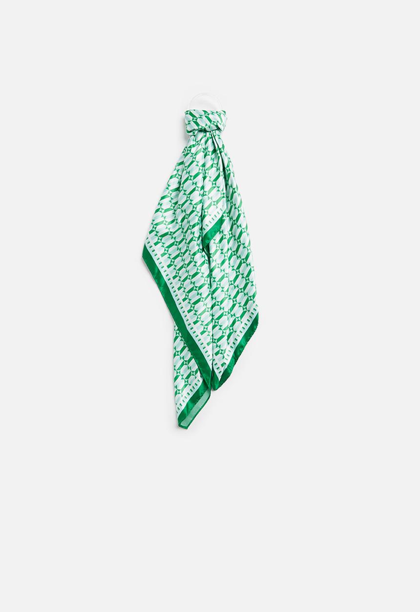 Rubi - Versatile scarf - green sia geo