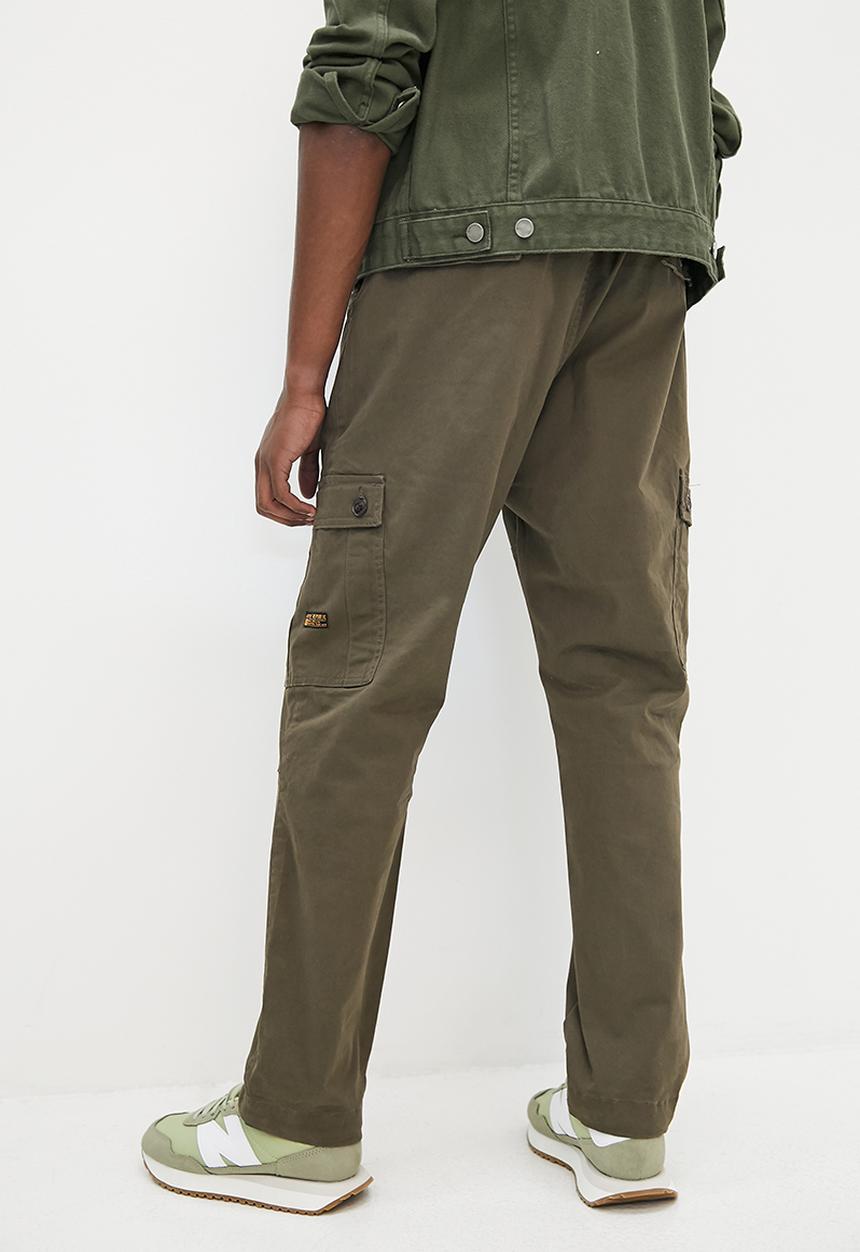 STYLE REPUBLIC - Slim tapered elastic cargo pant - dark green