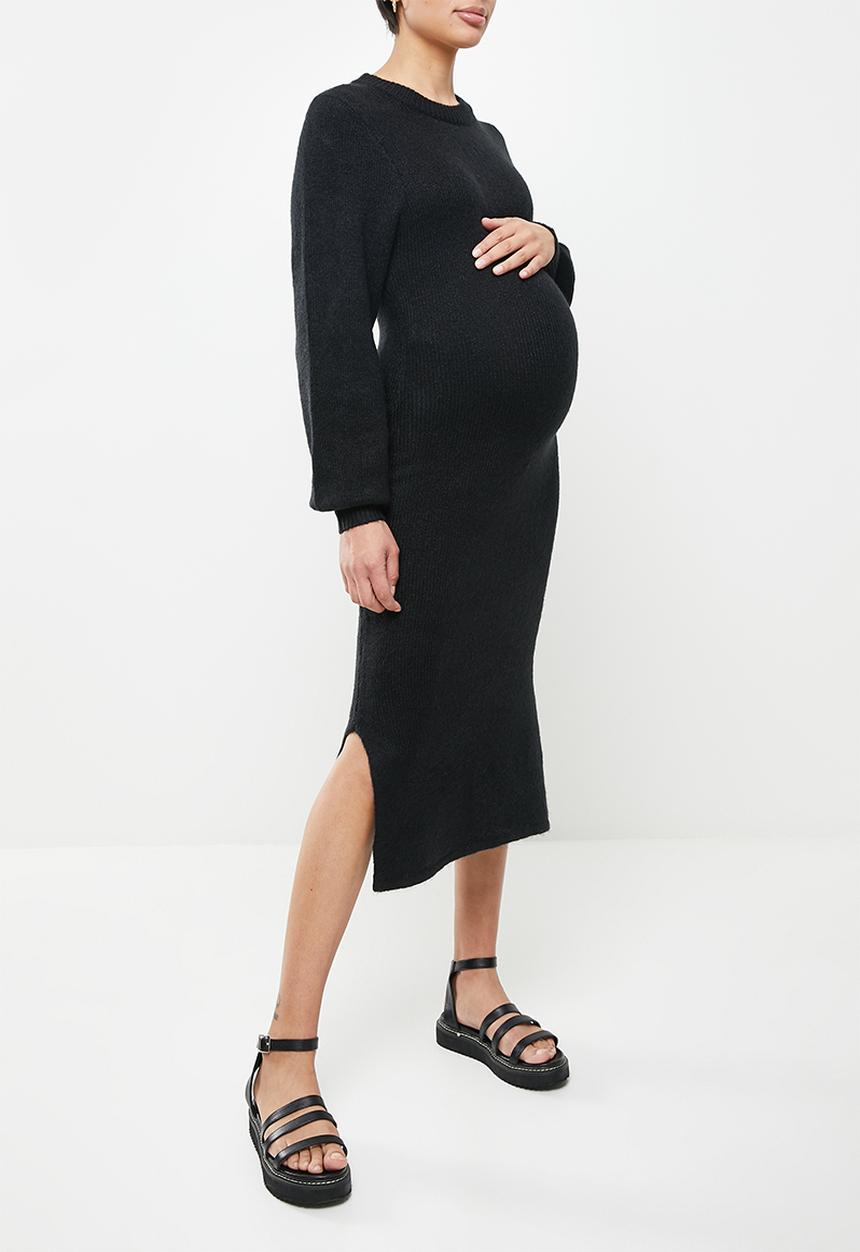 Cotton On - Maternity friendly blondie midi dress - black