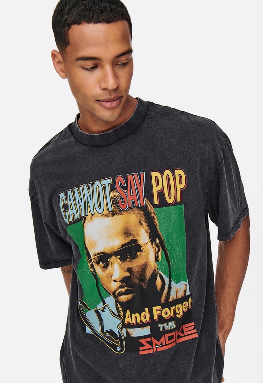 Only & Sons - Onspopsmoke ovz ss tee - black