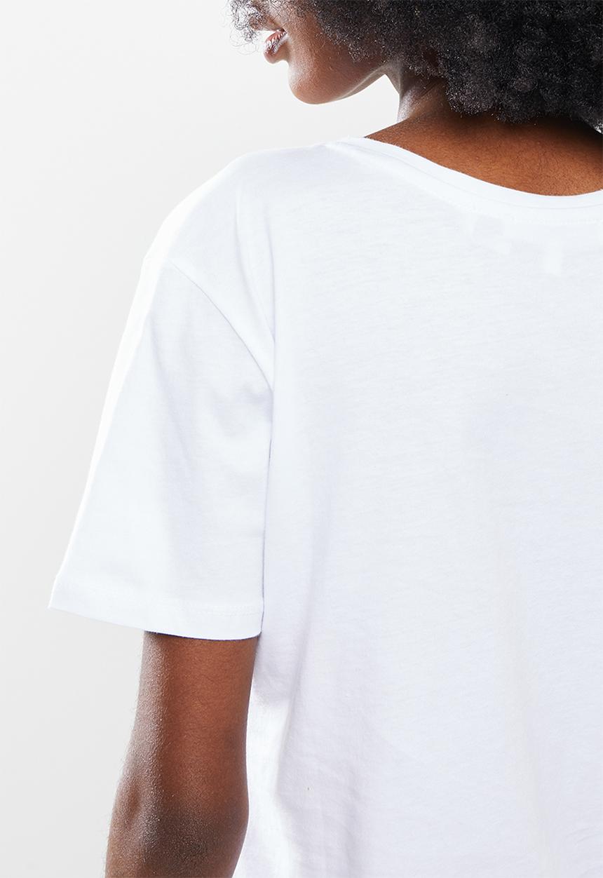 Koton - Short sleeve cotton T-shirt - white 