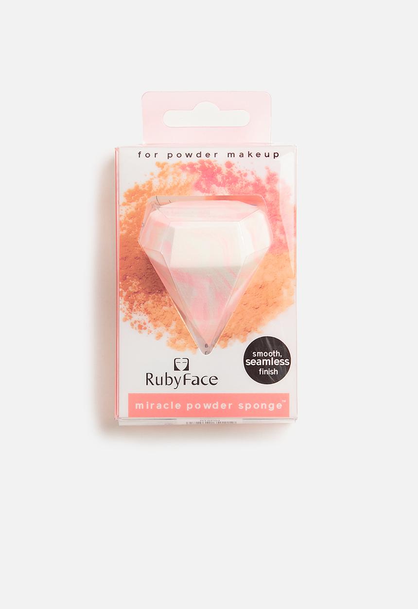 Glam Beauty - Ruby Face Diamond Makeup Blender - Marble Pink