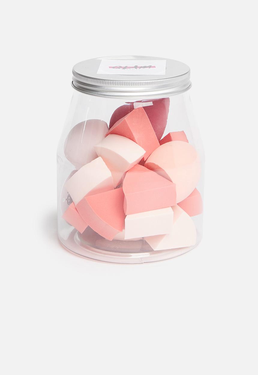 Glam Beauty - 17 Piece Makeup Blender Jar - Pinks