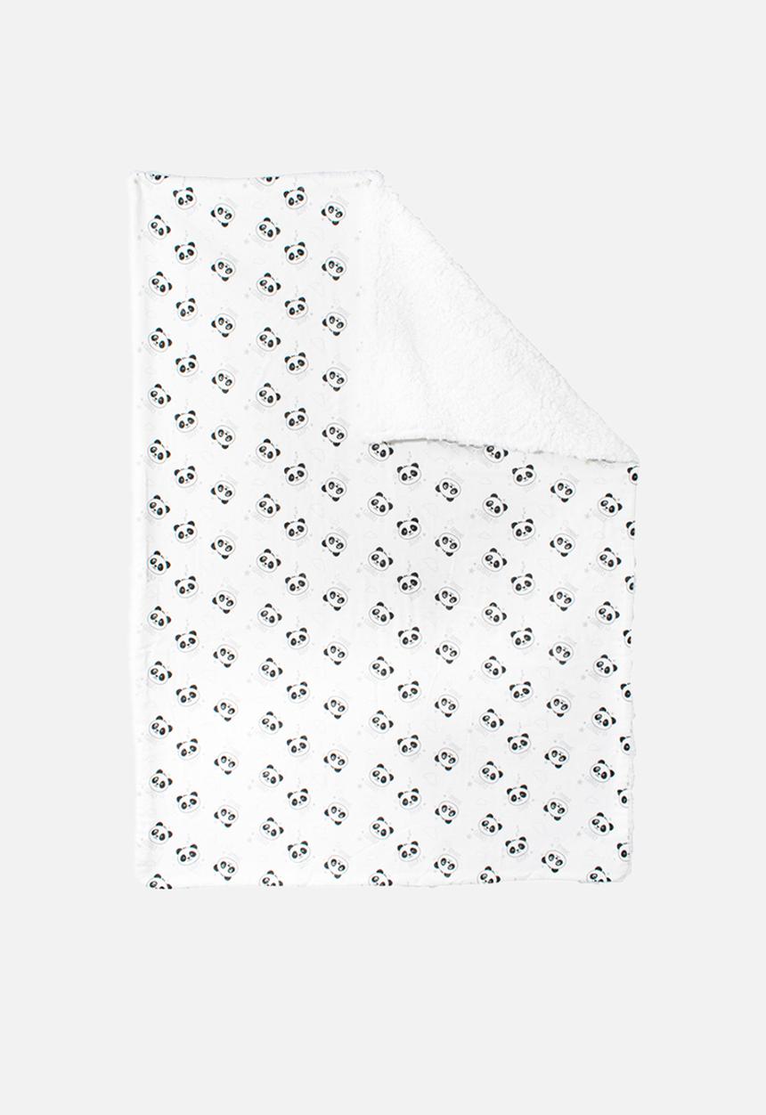 Character Group - Panda sherpa throw - white/grey