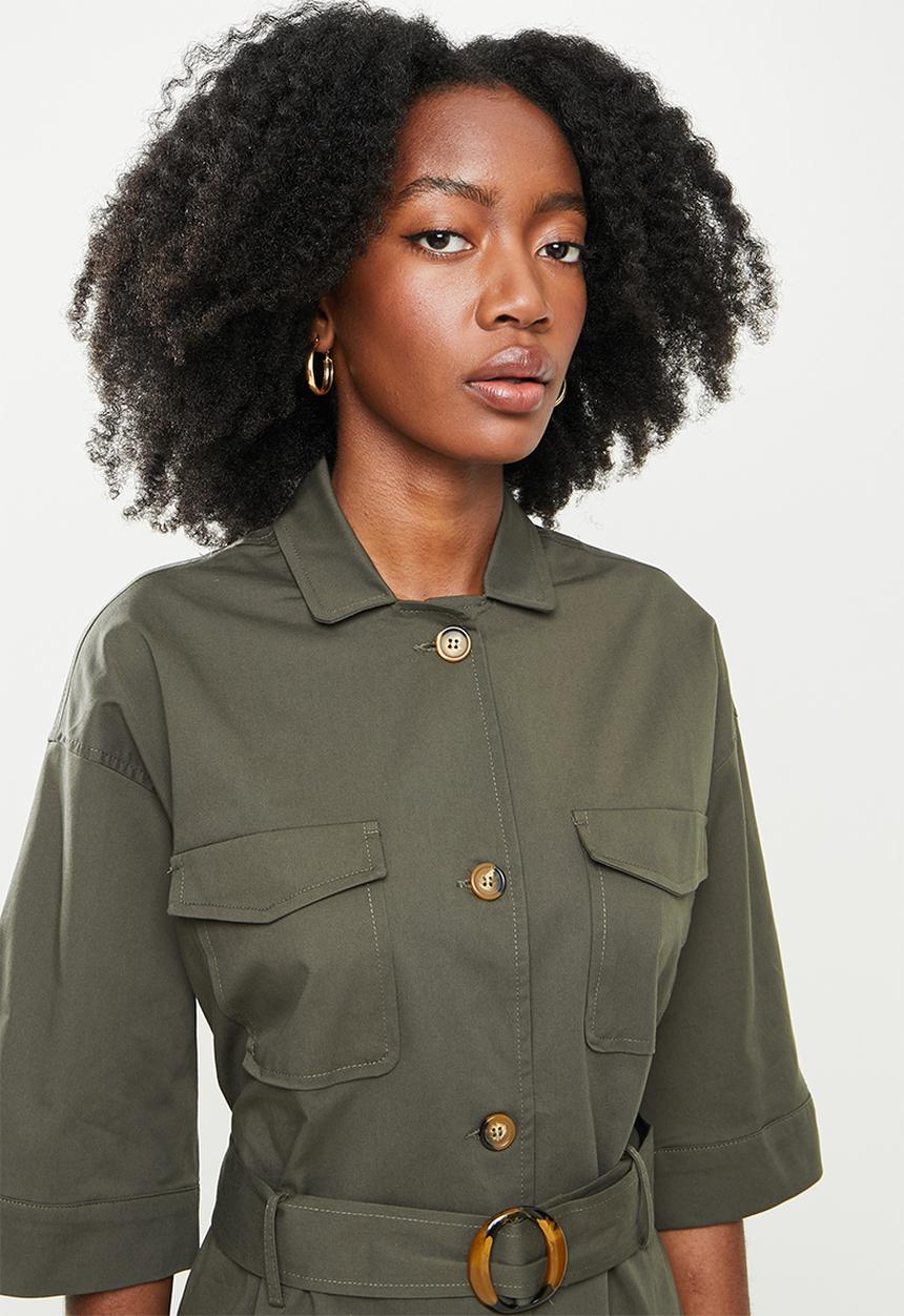 Koton - Belt detailed jacket - green