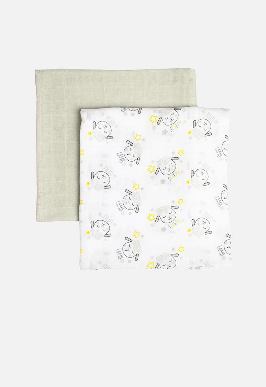 The Character Group (Legacy) - 2-pack sheep muslins - white/grey