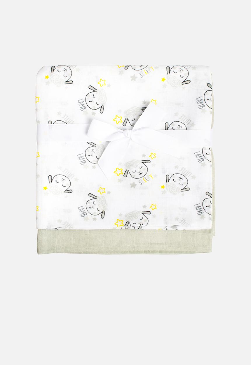 The Character Group (Legacy) - 2-pack sheep muslins - white/grey
