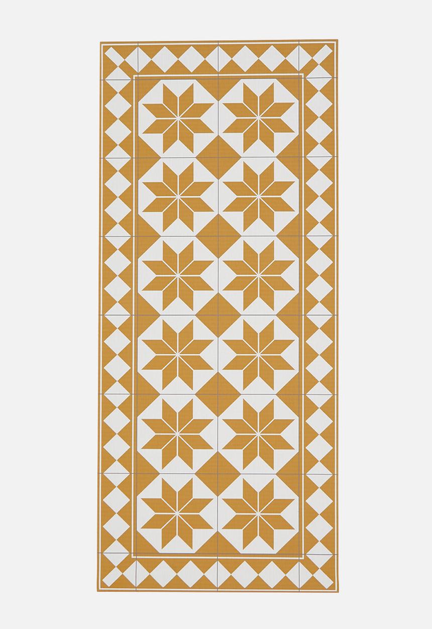 Fotakis - Geo star vinyl balcony runner - yellow