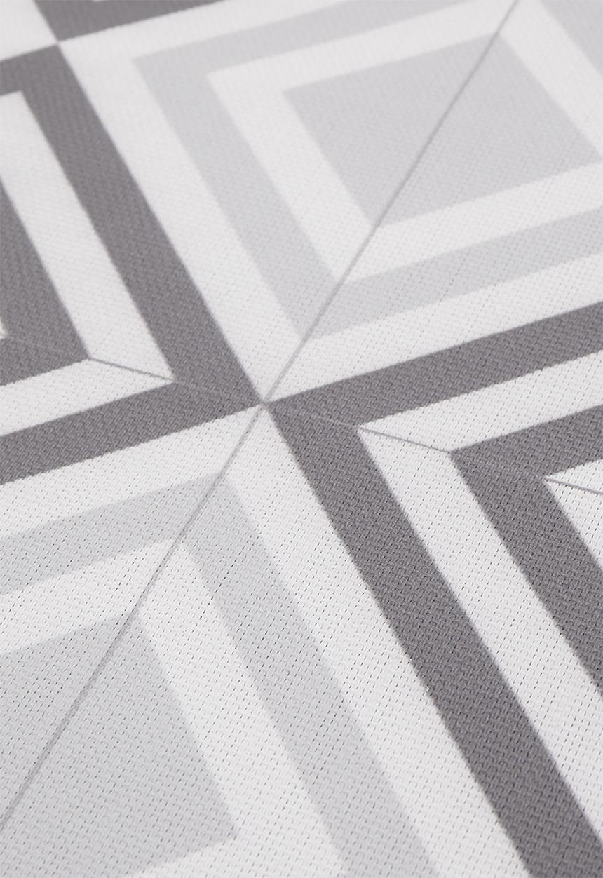 Fotakis - Geo diamond vinyl balcony runner - grey