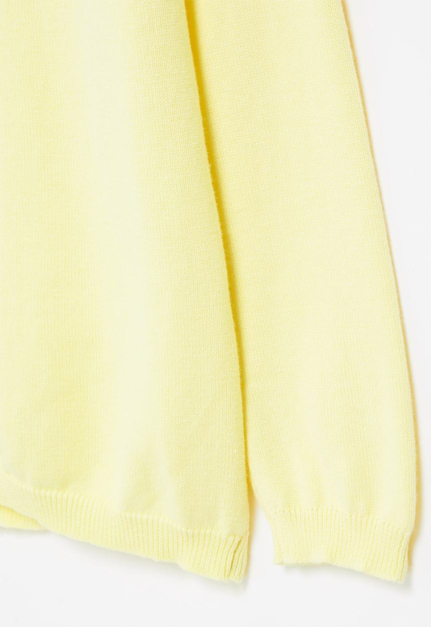 Pop Candy - Girls plain cardigan - yellow