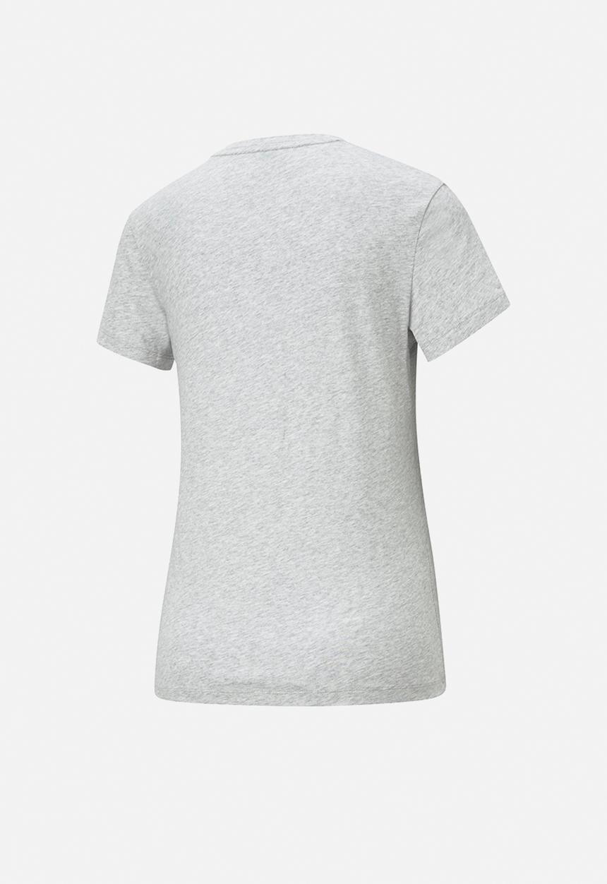 PUMA - Ess logo tee - light gray heather