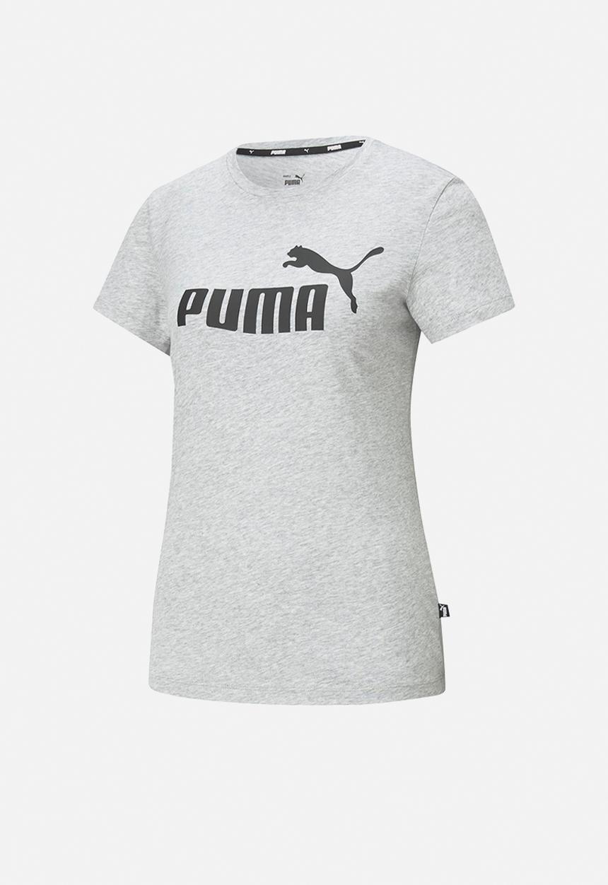 PUMA - Ess logo tee - light gray heather