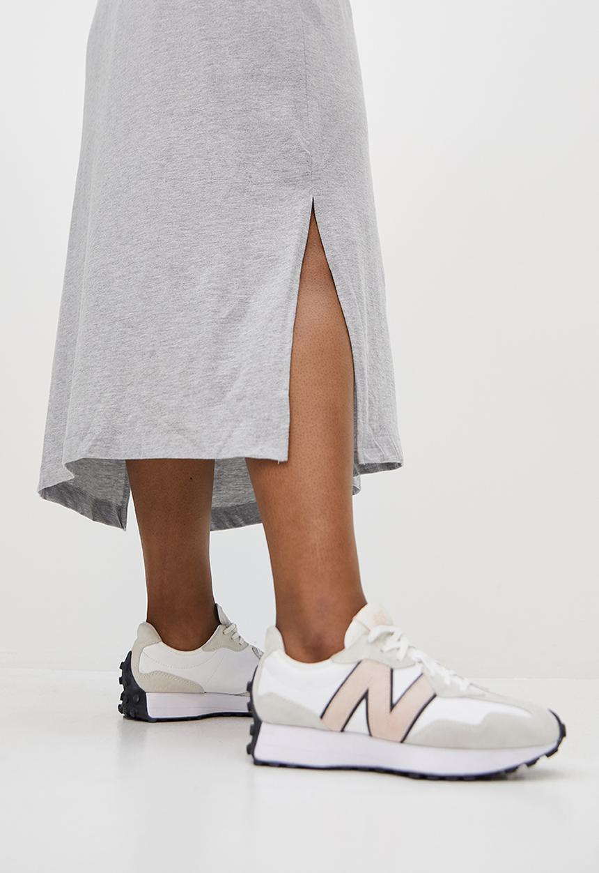 Superbalist - Dropped shoulder T-shirt dress - grey melange