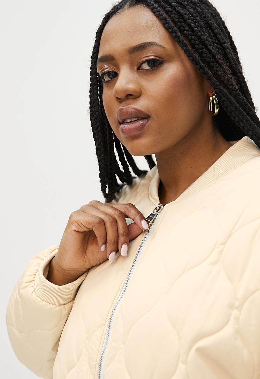 Superbalist - Quilted puffer - stone