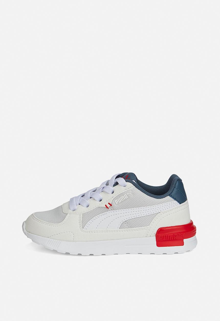PUMA - Graviton ac ps - white/evening sky/high risk red