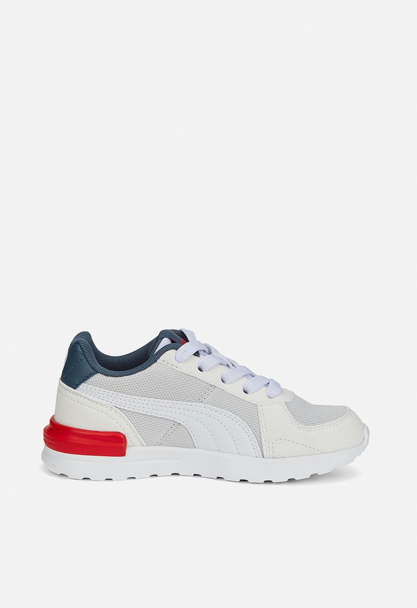 PUMA - Graviton ac ps - white/evening sky/high risk red