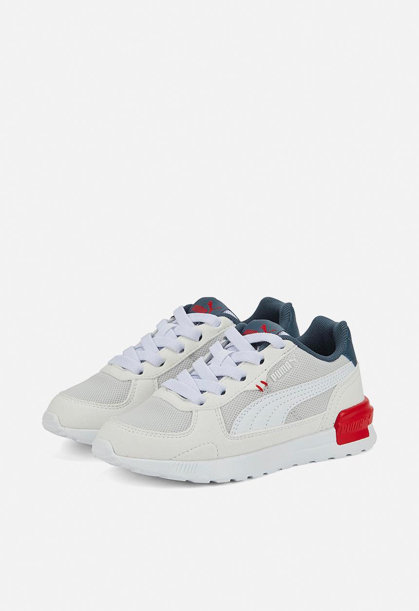 PUMA - Graviton ac ps - white/evening sky/high risk red