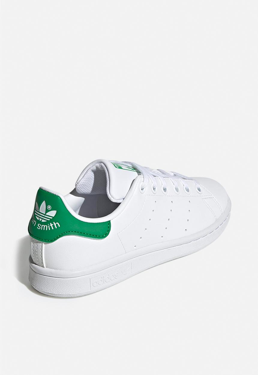 adidas Originals - Stan smith j - ftwr white/ftwr white/green