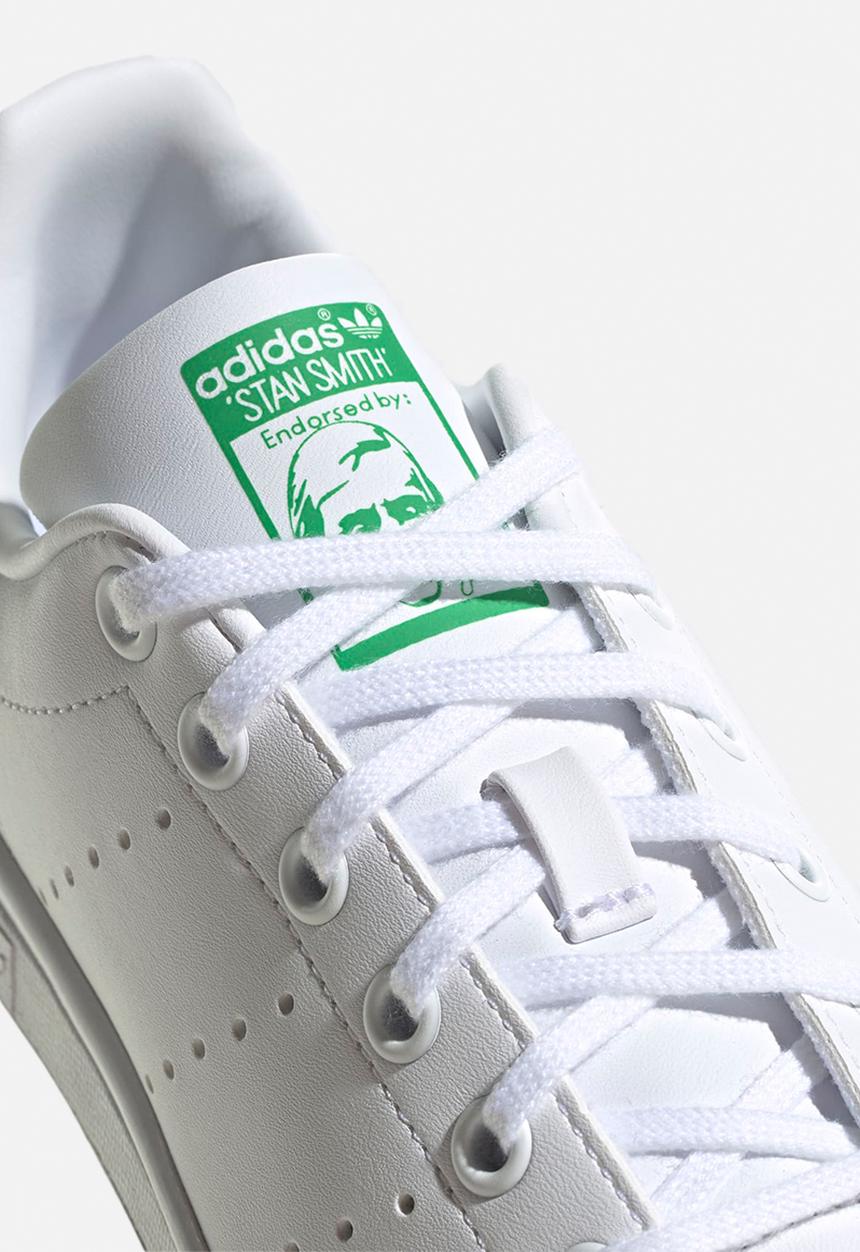adidas Originals - Stan smith j - ftwr white/ftwr white/green