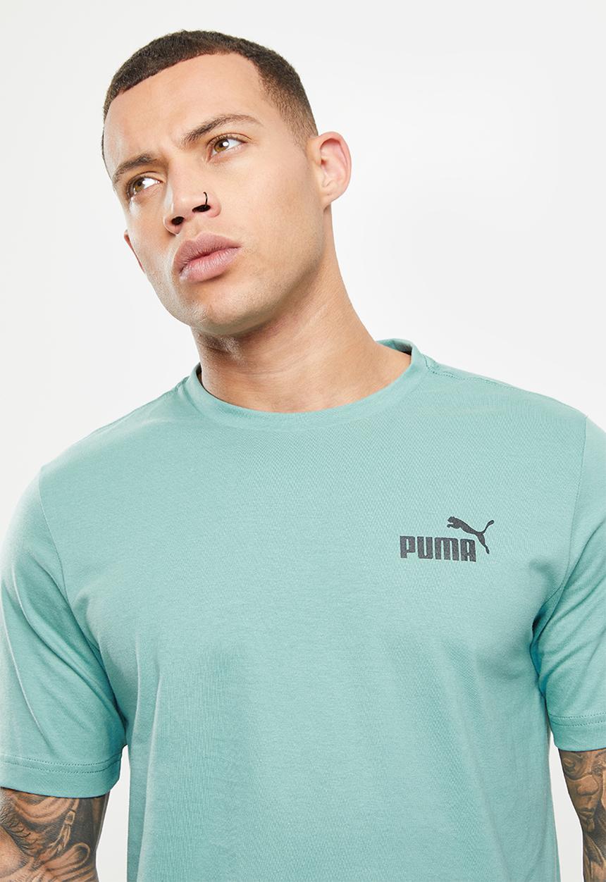 PUMA - Ess small logo tee - mineral blue