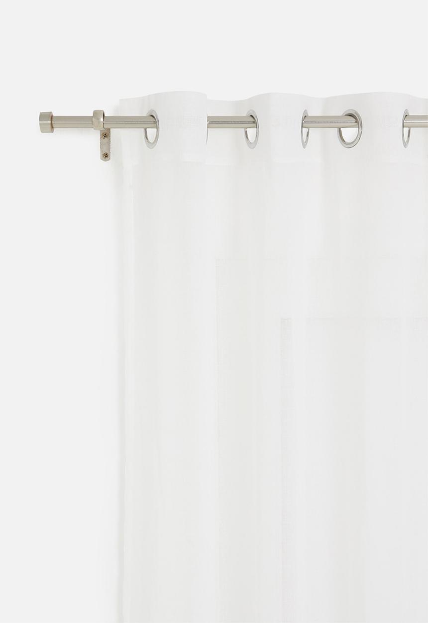 Design Collection - Le jardine eyelet sheer curtain - white