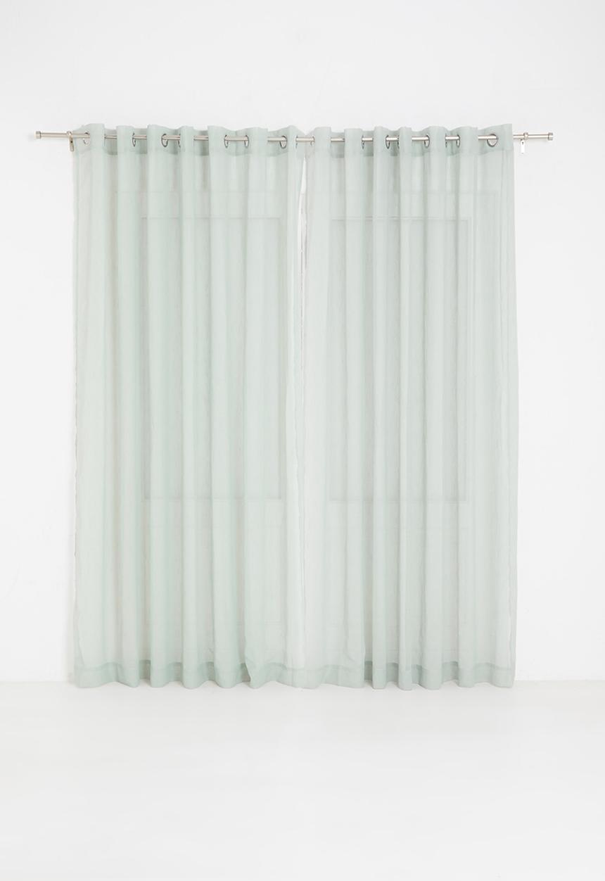 Design Collection - Le jardine eyelet sheer - sage blue