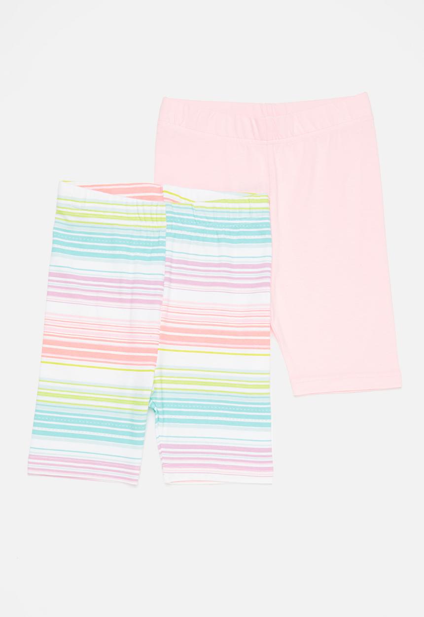 Pop Candy - Girls 2 pack cycling shorts - multi 