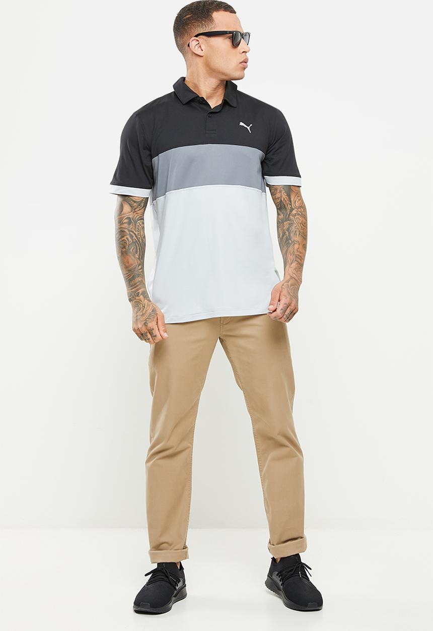 PUMA - Cloudspun Golf  highway polo - puma black & high rise