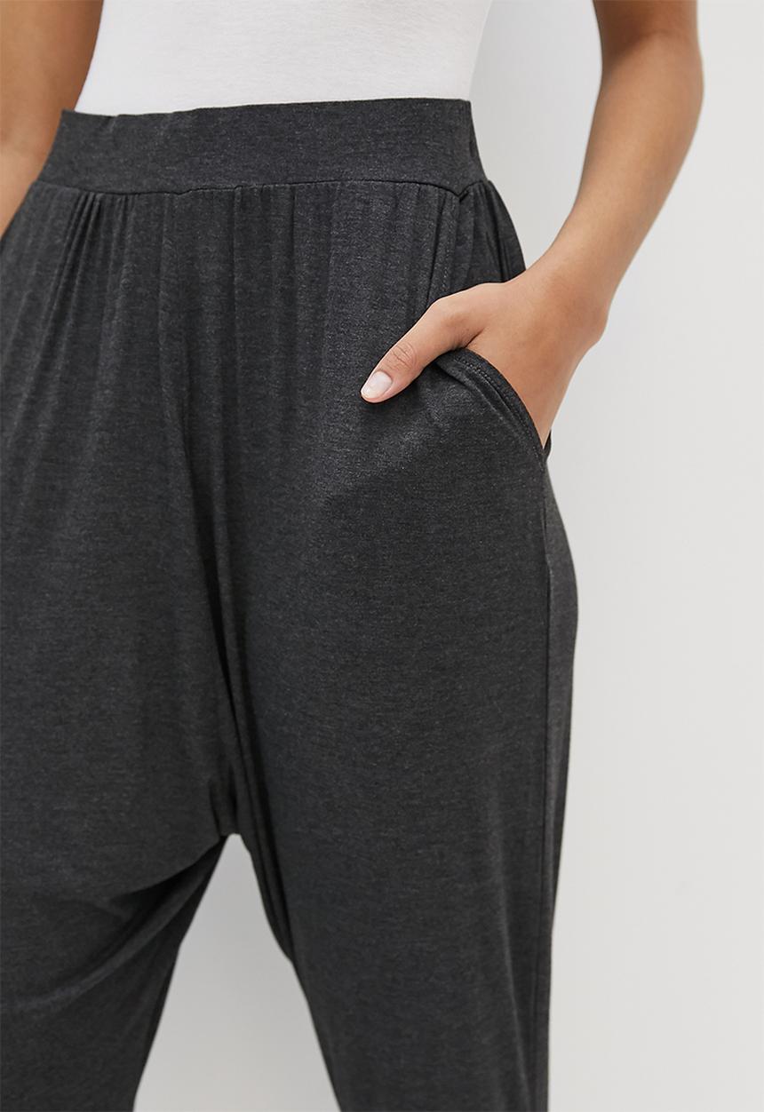 edit - Dropped crotch harem - charcoal