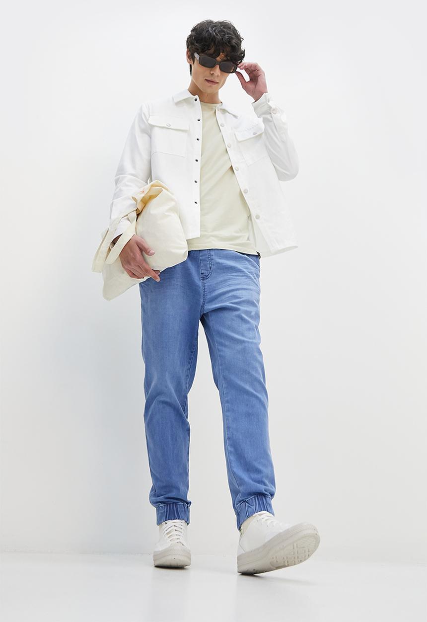 Superbalist - Blaze slim denim jogger jeans - light blue
